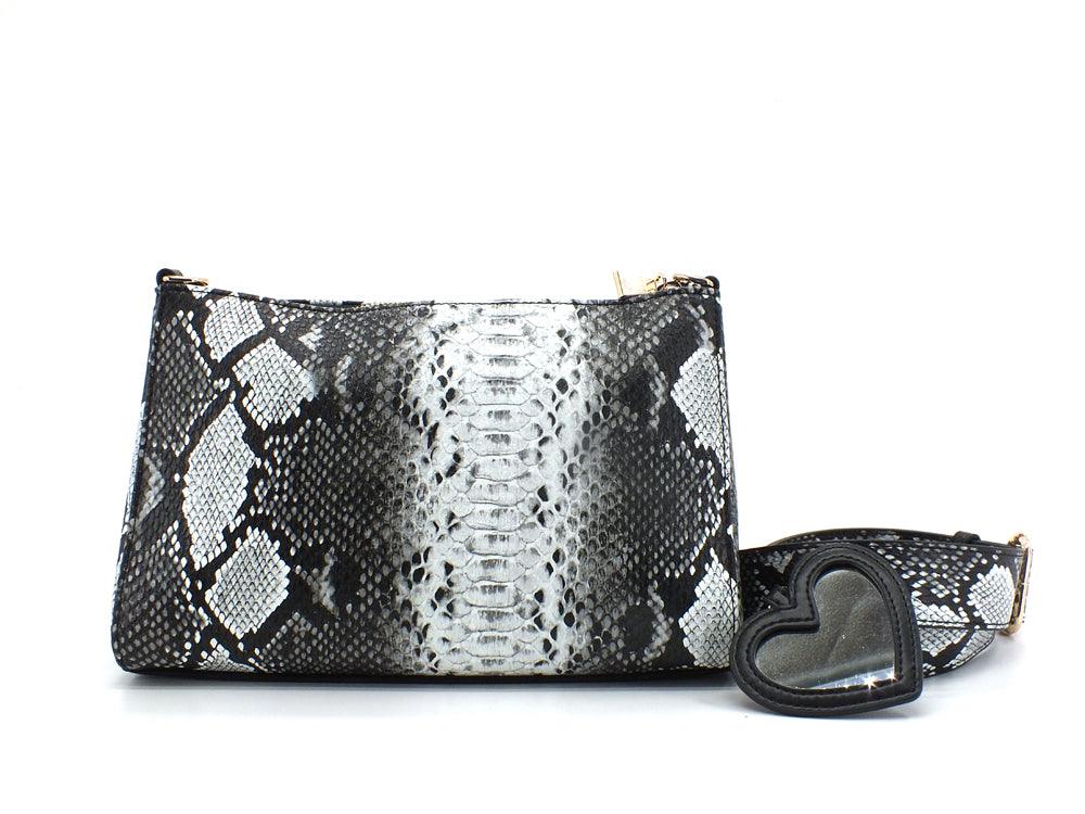 LOVE MOSCHINO Borsa Crossbody Print Animalier Python Roccia JC4365PP0EKI0954 - Sandrini Calzature e Abbigliamento
