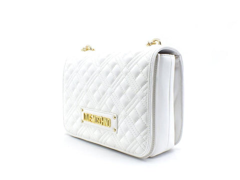 LOVE MOSCHINO Borsa Crossbody Tracolla Quilted Logo Bianco JC4000PP0ELA0100 - Sandrini Calzature e Abbigliamento