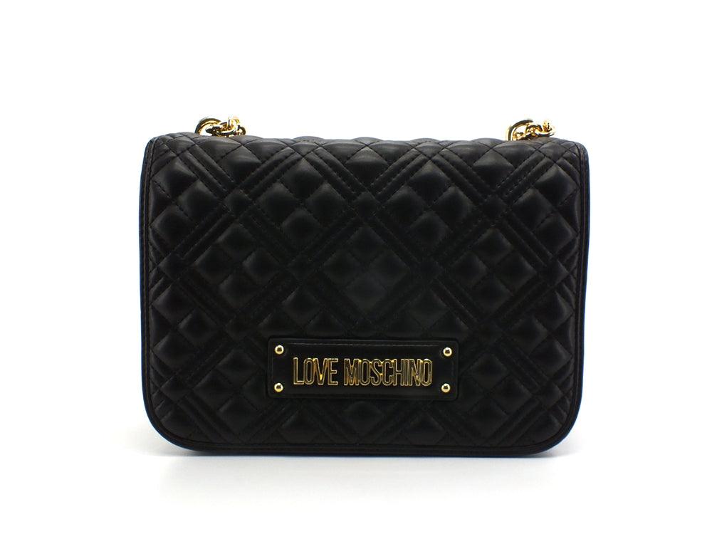 LOVE MOSCHINO Borsa Crossbody Tracolla Quilted Logo Nero JC4000PP0ELA0000 - Sandrini Calzature e Abbigliamento