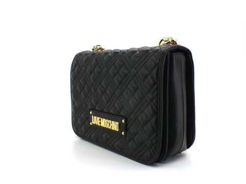 LOVE MOSCHINO Borsa Crossbody Tracolla Quilted Logo Nero JC4000PP0ELA0000 - Sandrini Calzature e Abbigliamento