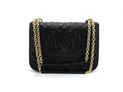 LOVE MOSCHINO Borsa Crossbody Tracolla Quilted Logo Nero JC4000PP0ELA0000 - Sandrini Calzature e Abbigliamento