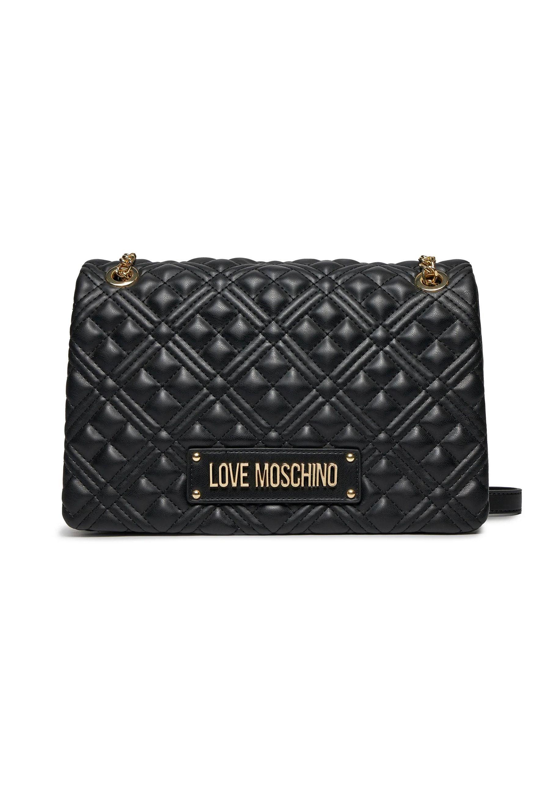 LOVE MOSCHINO Borsa Donna Nero Gold JC4014PP1ILA0000 - Sandrini Calzature e Abbigliamento