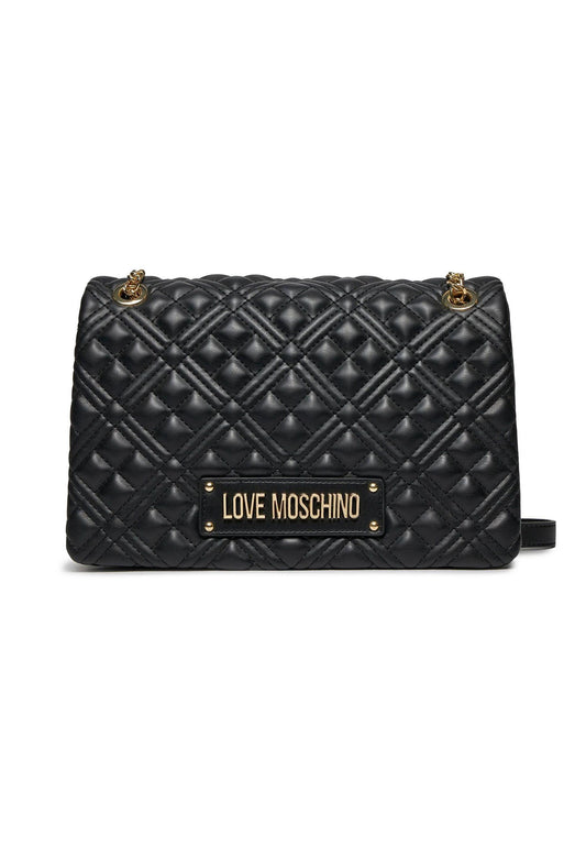 LOVE MOSCHINO Borsa Donna Nero Gold JC4014PP1ILA0000 - Sandrini Calzature e Abbigliamento