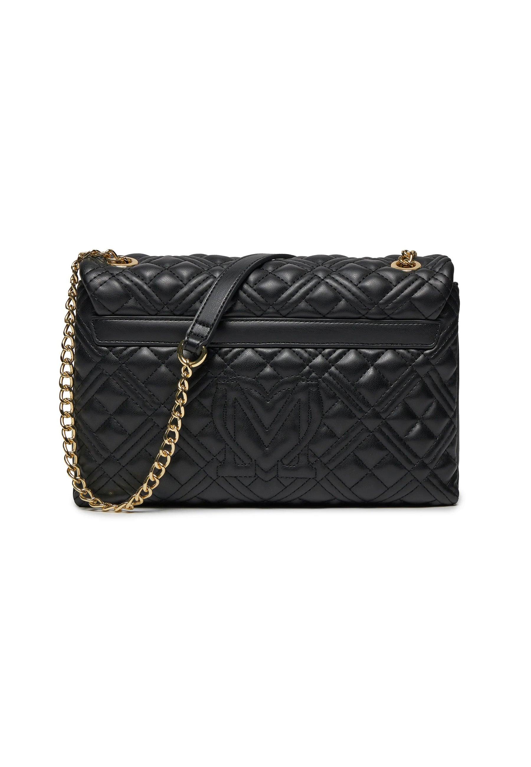 LOVE MOSCHINO Borsa Donna Nero Gold JC4014PP1ILA0000 - Sandrini Calzature e Abbigliamento