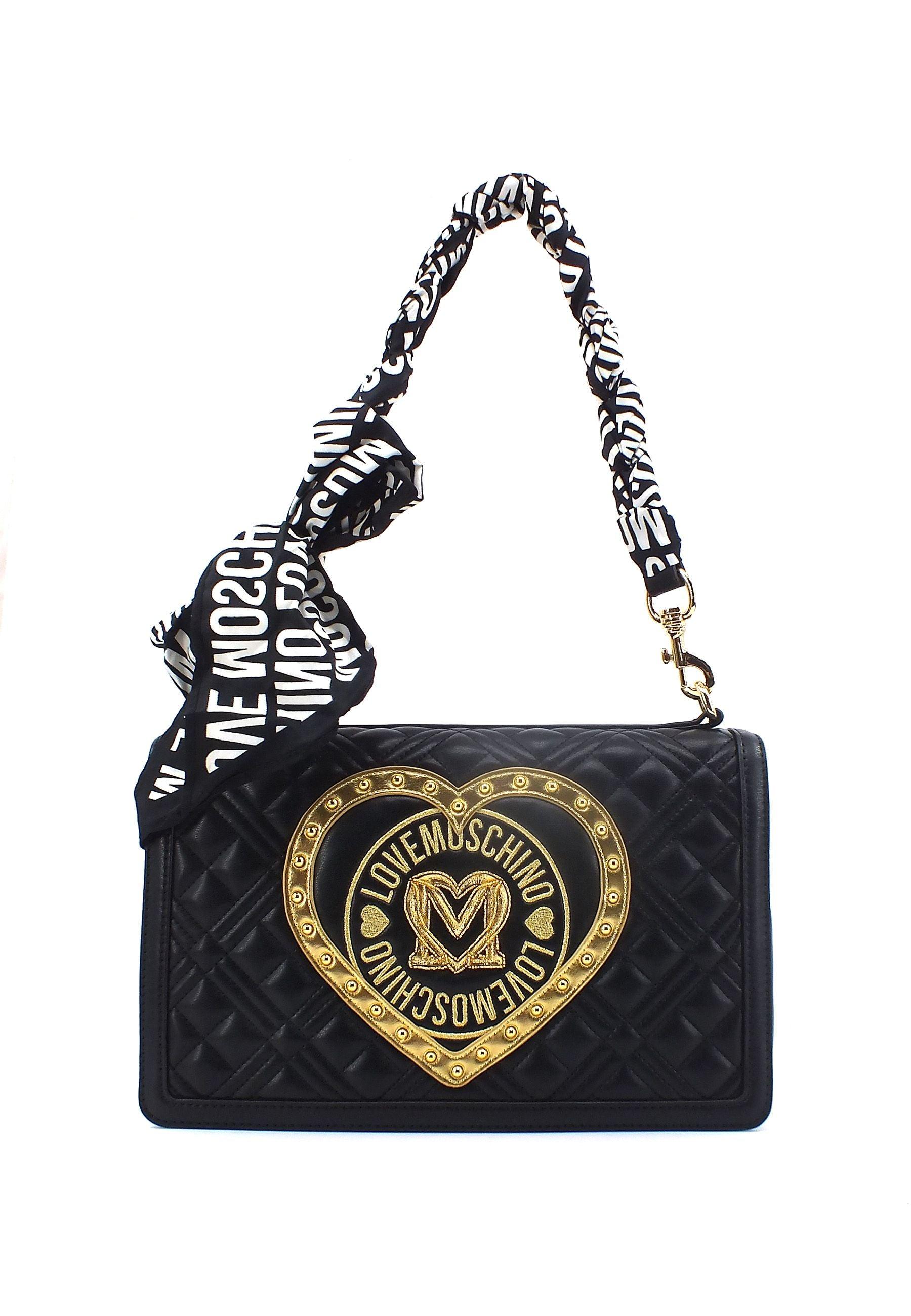 LOVE MOSCHINO Borsa Flap Fiocco Nero JC4269PP0HKM100A - Sandrini Calzature e Abbigliamento