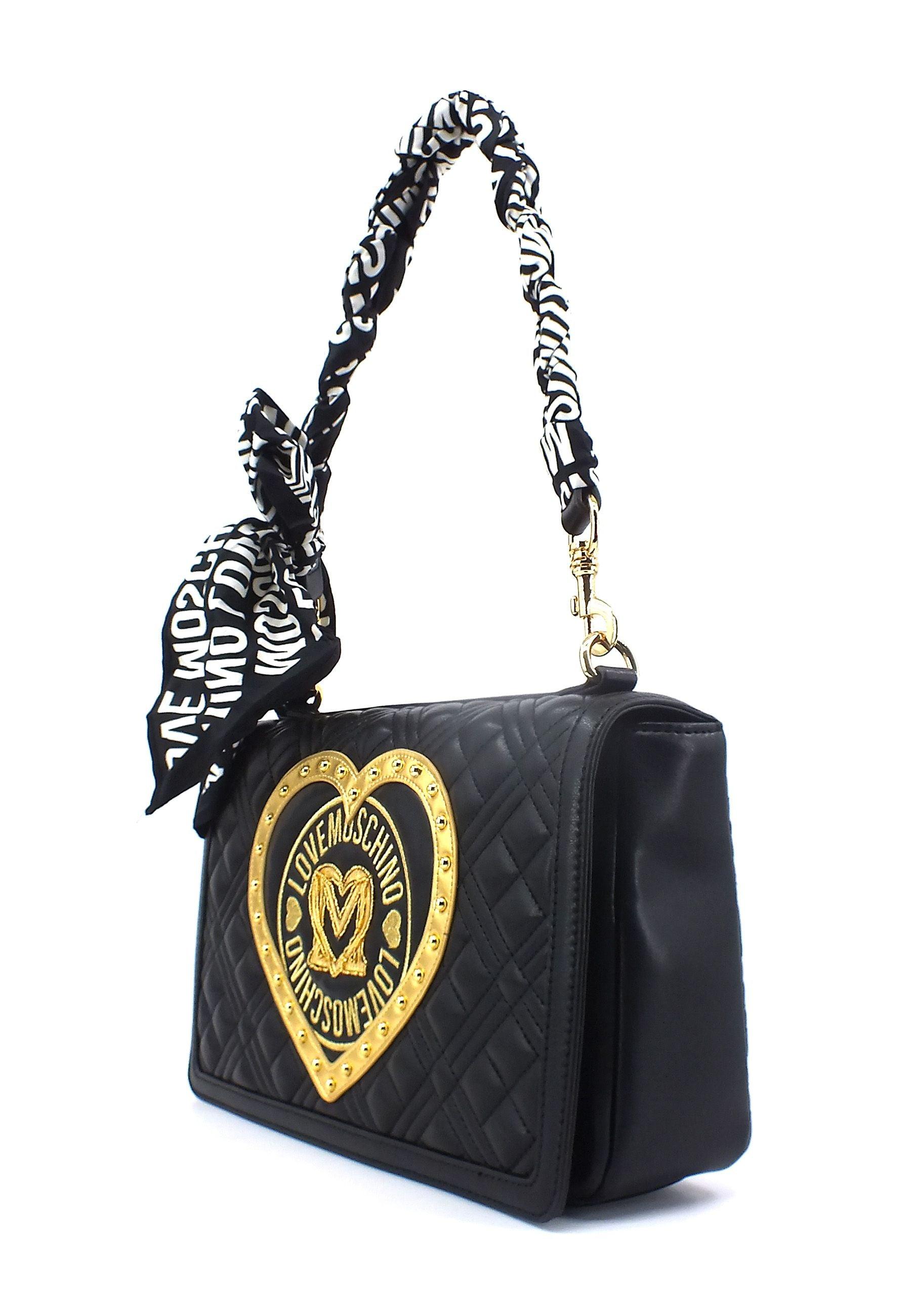 LOVE MOSCHINO Borsa Flap Fiocco Nero JC4269PP0HKM100A - Sandrini Calzature e Abbigliamento