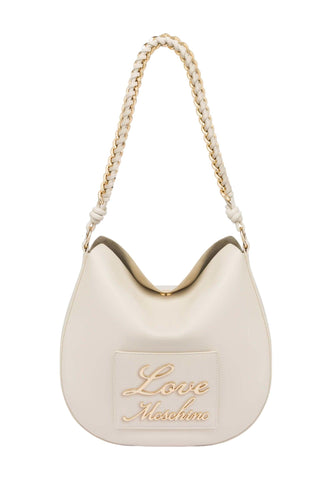 LOVE MOSCHINO Borsa Hobo Donna Avorio Beige JC4120PP1ILM0110 - Sandrini Calzature e Abbigliamento