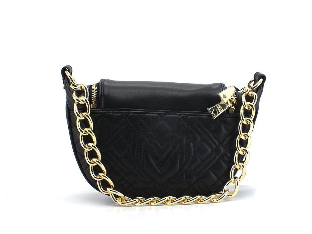 LOVE MOSCHINO Borsa Pochette Catena Nero JC4311PP0ELA0000 - Sandrini Calzature e Abbigliamento