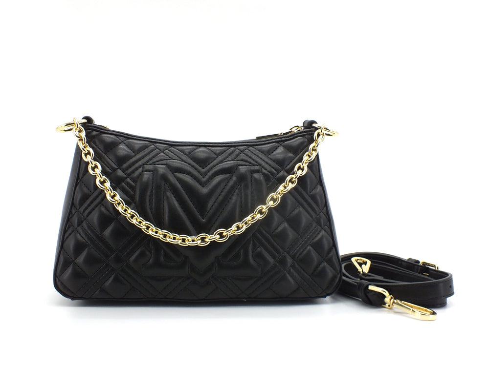 LOVE MOSCHINO Borsa Pochette Quilted Tracolla Nero JC4135PP0ELA0000 - Sandrini Calzature e Abbigliamento