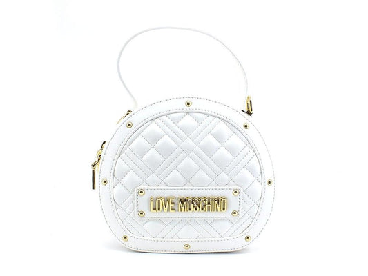 LOVE MOSCHINO Borsa Pochette Tonda Frame Bianco JC4316PP0ELA0100 - Sandrini Calzature e Abbigliamento