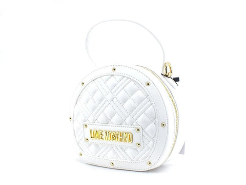 LOVE MOSCHINO Borsa Pochette Tonda Frame Bianco JC4316PP0ELA0100 - Sandrini Calzature e Abbigliamento