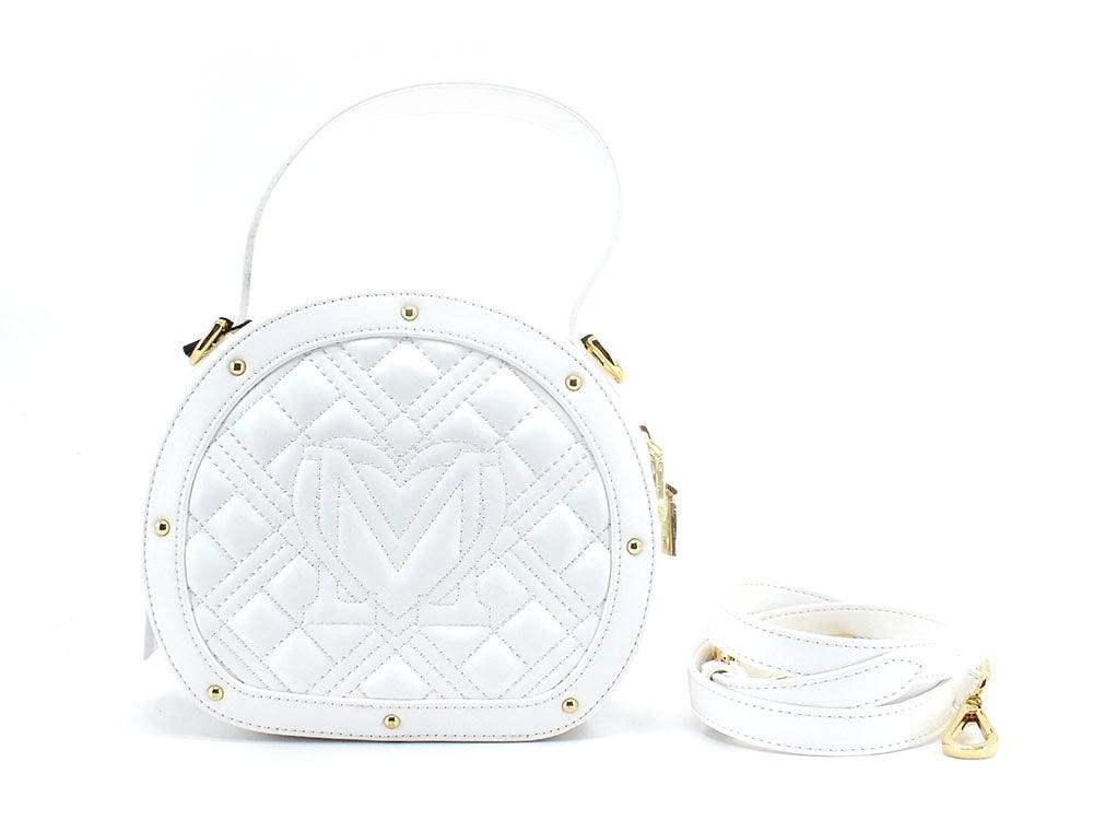 LOVE MOSCHINO Borsa Pochette Tonda Frame Bianco JC4316PP0ELA0100 - Sandrini Calzature e Abbigliamento