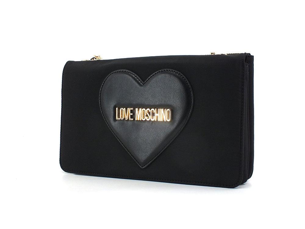 LOVE MOSCHINO Borsa Pochette Tracolla Logo Nero JC4334PP0EKD100A - Sandrini Calzature e Abbigliamento