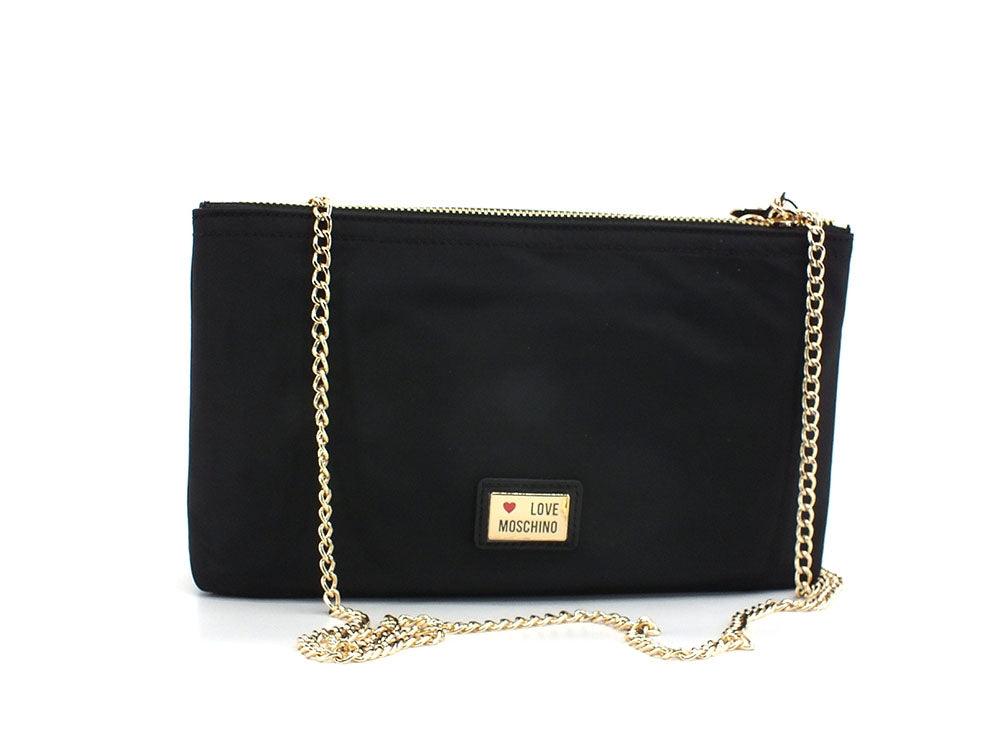 LOVE MOSCHINO Borsa Pochette Tracolla Logo Nero JC4334PP0EKD100A - Sandrini Calzature e Abbigliamento