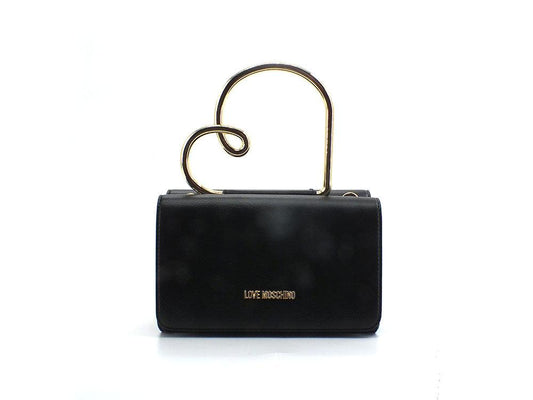 LOVE MOSCHINO Borsa Pochette Tracolla Manico Cuore Nero JC4386PP0EKN0000 - Sandrini Calzature e Abbigliamento