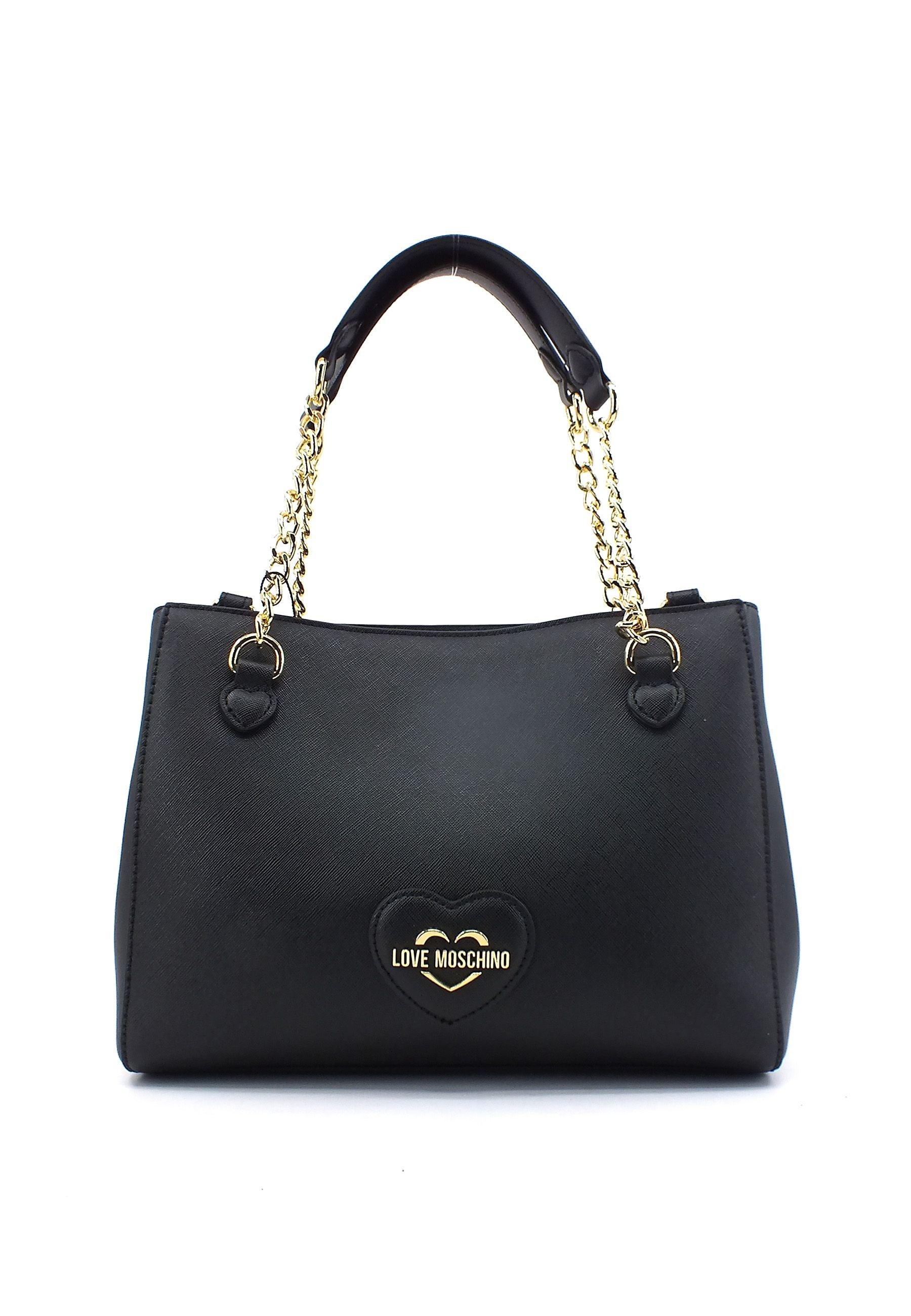 LOVE MOSCHINO Borsa Saddle Catena Nero JC4264PP0HKL0000 - Sandrini Calzature e Abbigliamento