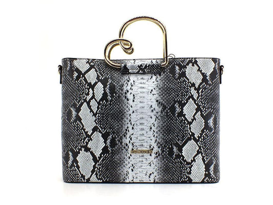 LOVE MOSCHINO Borsa Saddle Python Animalier Roccia JC4391PP0EKI0954 - Sandrini Calzature e Abbigliamento
