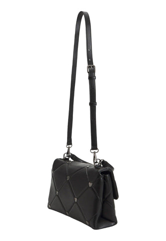 LOVE MOSCHINO Borsa Satchel Cuori Nero Canna di Fucile JC4184PP0HLZ0000 - Sandrini Calzature e Abbigliamento