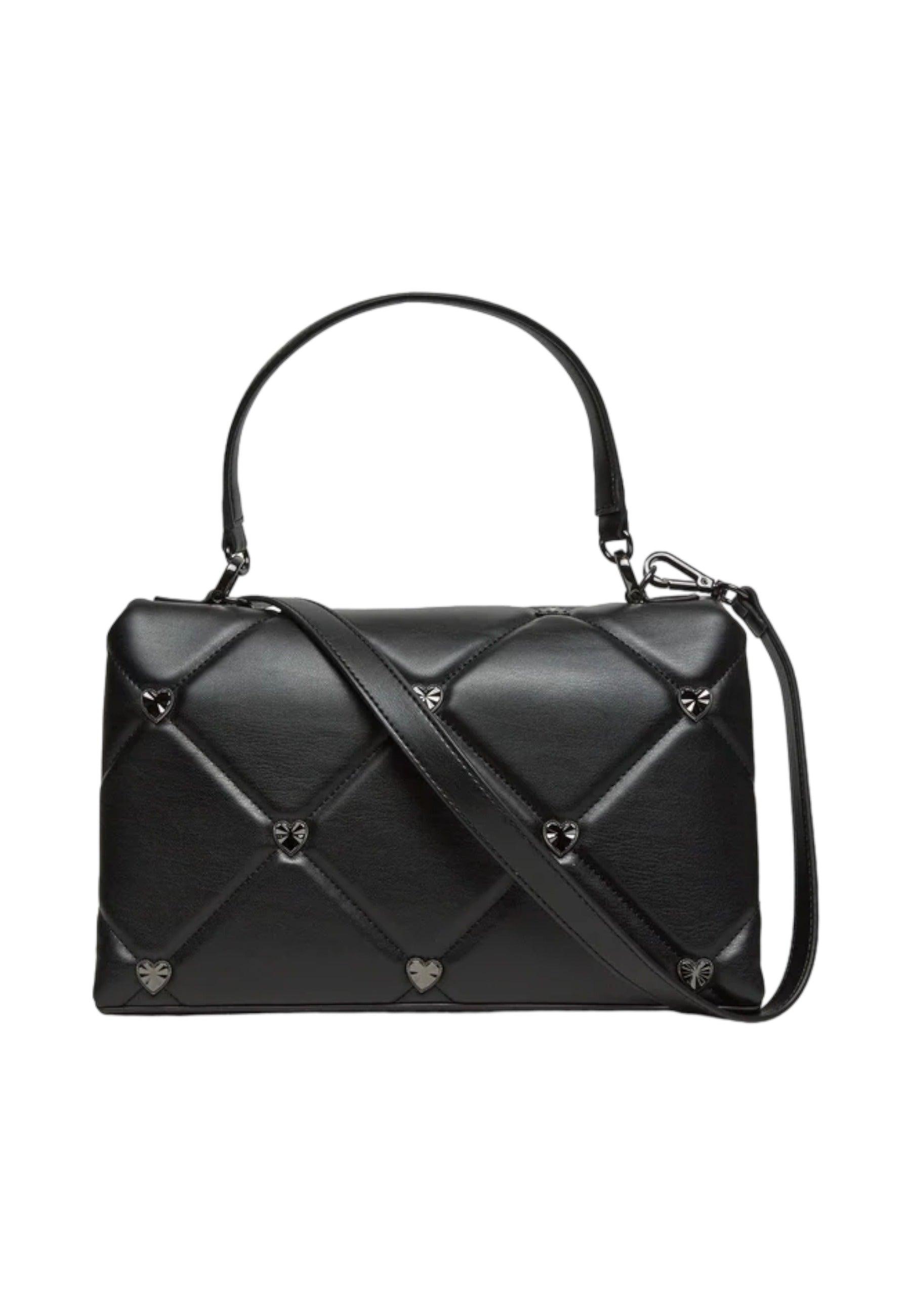 LOVE MOSCHINO Borsa Satchel Cuori Nero Canna di Fucile JC4184PP0HLZ0000 - Sandrini Calzature e Abbigliamento