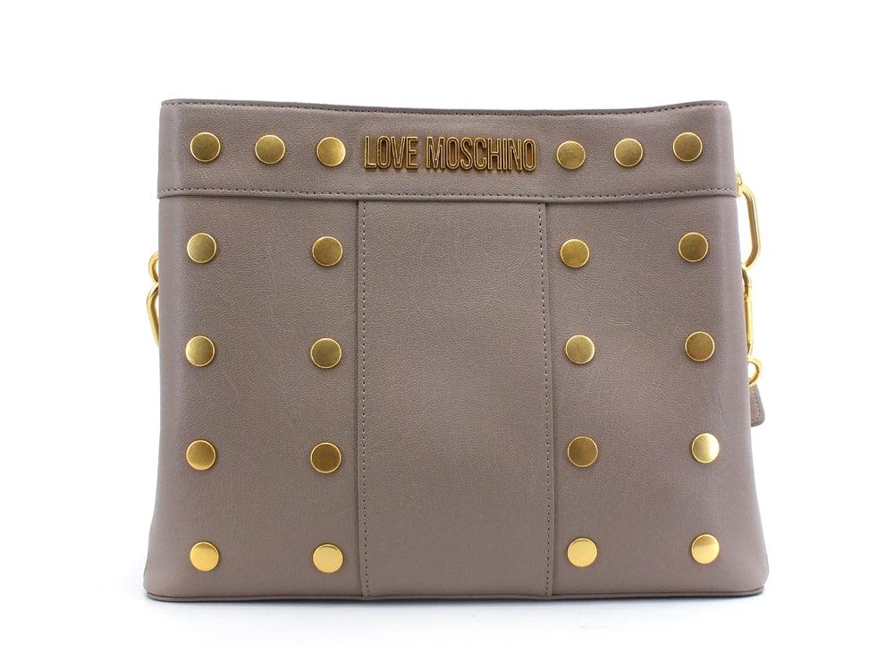 LOVE MOSCHINO Borsa Shopper Borchie Grigio JC4220PP1DLM0001 - Sandrini Calzature e Abbigliamento