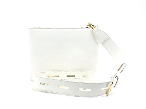 LOVE MOSCHINO Borsa Shoulder Bag Tracolla Logo Bianco Avorio JC4398PP0EKL110A - Sandrini Calzature e Abbigliamento