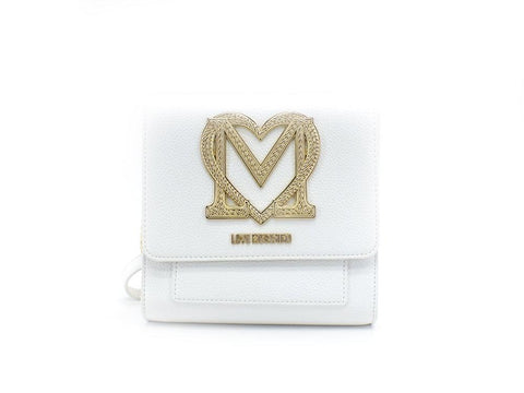 LOVE MOSCHINO Borsa Shoulder Bag Tracolla Logo Cuore Bianco JC4381PP0EKM0100 - Sandrini Calzature e Abbigliamento