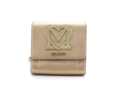 LOVE MOSCHINO Borsa Shoulder Bag Tracolla Logo Cuore Oro JC4381PP0EKM0901 - Sandrini Calzature e Abbigliamento