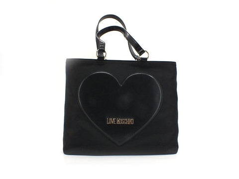 LOVE MOSCHINO Borsa Tote 2 Cuore Nero JC4330PP0EKD100A - Sandrini Calzature e Abbigliamento