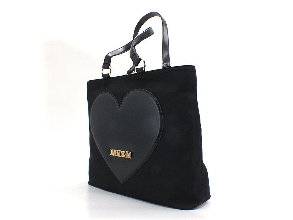 LOVE MOSCHINO Borsa Tote 2 Cuore Nero JC4330PP0EKD100A - Sandrini Calzature e Abbigliamento