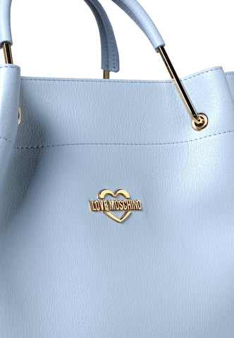 LOVE MOSCHINO Borsa Tote Con Pochette Azzurro JC4136PP1GLW0700 - Sandrini Calzature e Abbigliamento