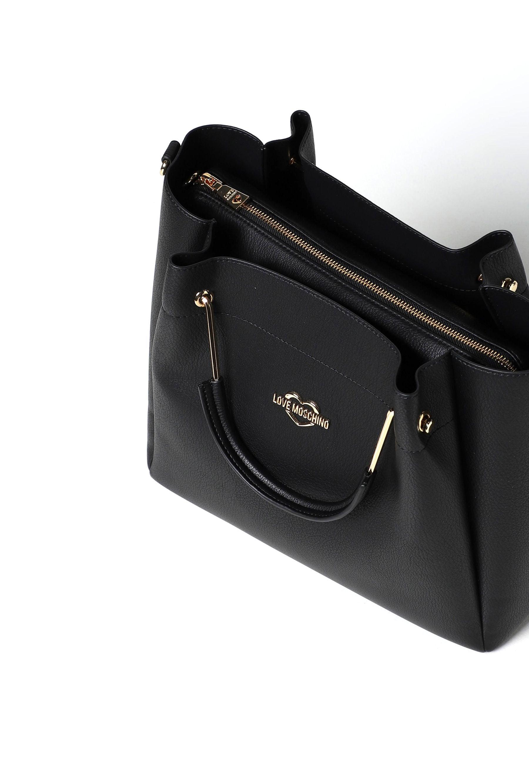 LOVE MOSCHINO Borsa Tote Con Pochette Nero JC4136PP1GLW0000 - Sandrini Calzature e Abbigliamento