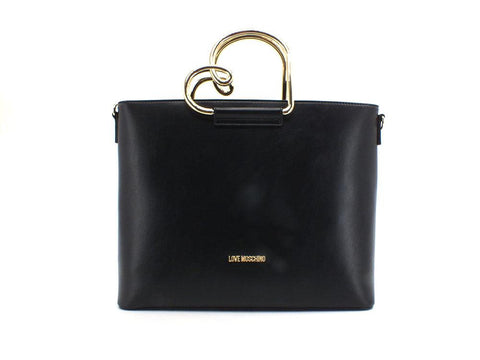 LOVE MOSCHINO Borsa Tote Shopping Bag Manico Cuore Nero JC4387PP0EKN0000 - Sandrini Calzature e Abbigliamento