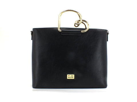 LOVE MOSCHINO Borsa Tote Shopping Bag Manico Cuore Nero JC4387PP0EKN0000 - Sandrini Calzature e Abbigliamento
