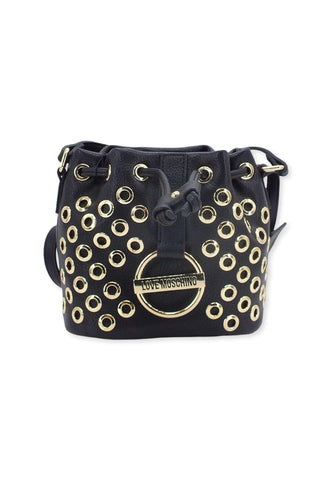 LOVE MOSCHINO Borsa Tracolla Buket Nero Oro JC4342PP0FKD0000 - Sandrini Calzature e Abbigliamento