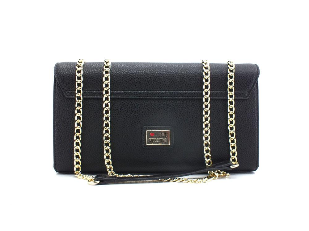 LOVE MOSCHINO Borsa Tracolla Catena Logo Nero JC4379PP0EKM0000 - Sandrini Calzature e Abbigliamento