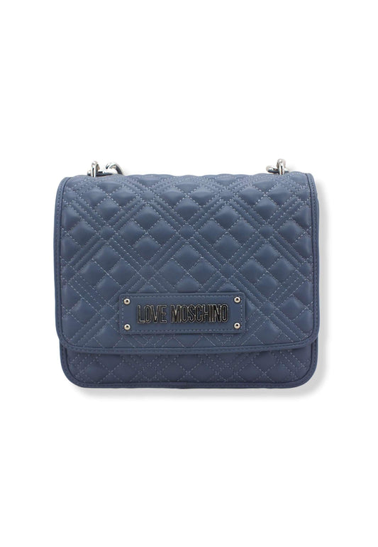 LOVE MOSCHINO Borsa Tracolla Chunky Chain Blu Denim JC4024PP1FLA0707 - Sandrini Calzature e Abbigliamento
