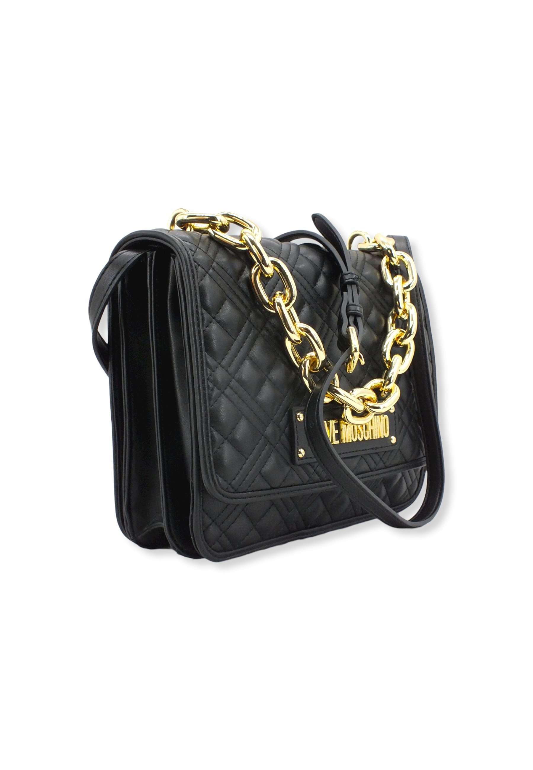 LOVE MOSCHINO Borsa Tracolla Chunky Chain Nera JC4024PP1FLA0000 - Sandrini Calzature e Abbigliamento