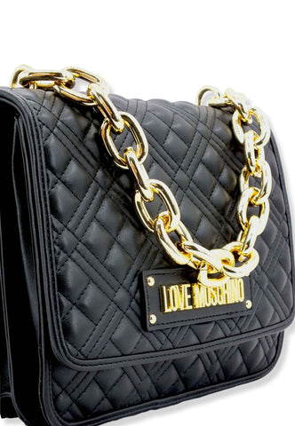 LOVE MOSCHINO Borsa Tracolla Chunky Chain Nera JC4024PP1FLA0000 - Sandrini Calzature e Abbigliamento