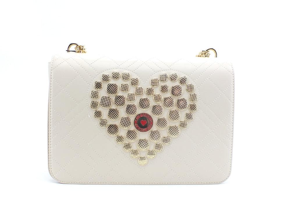 LOVE MOSCHINO Borsa Tracolla Clutch Cuore Avorio JC4070PP1ELP0110 - Sandrini Calzature e Abbigliamento