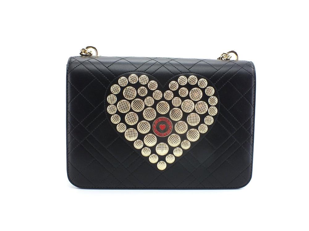 LOVE MOSCHINO Borsa Tracolla Clutch Cuore Nero JC4070PP1ELP0000 - Sandrini Calzature e Abbigliamento