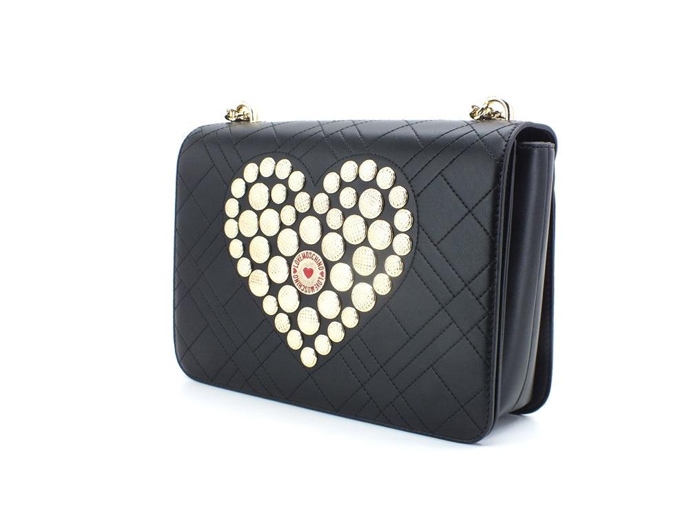LOVE MOSCHINO Borsa Tracolla Clutch Cuore Nero JC4070PP1ELP0000 - Sandrini Calzature e Abbigliamento