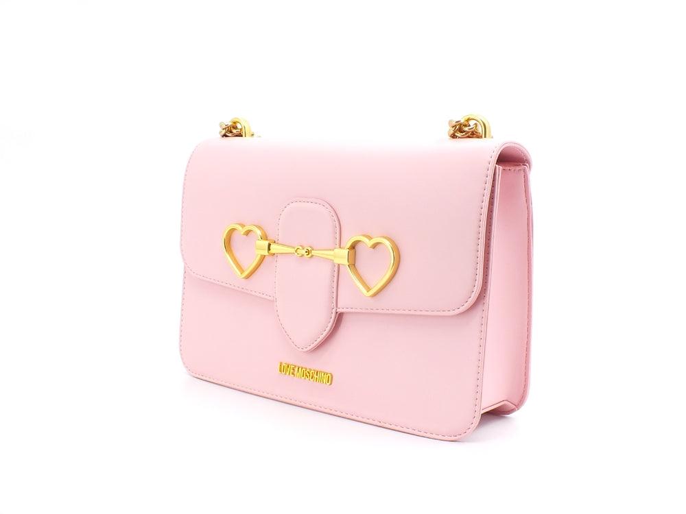 LOVE MOSCHINO Borsa Tracolla Clutch Cuori Rosa JC4075PP1ELC0600 - Sandrini Calzature e Abbigliamento