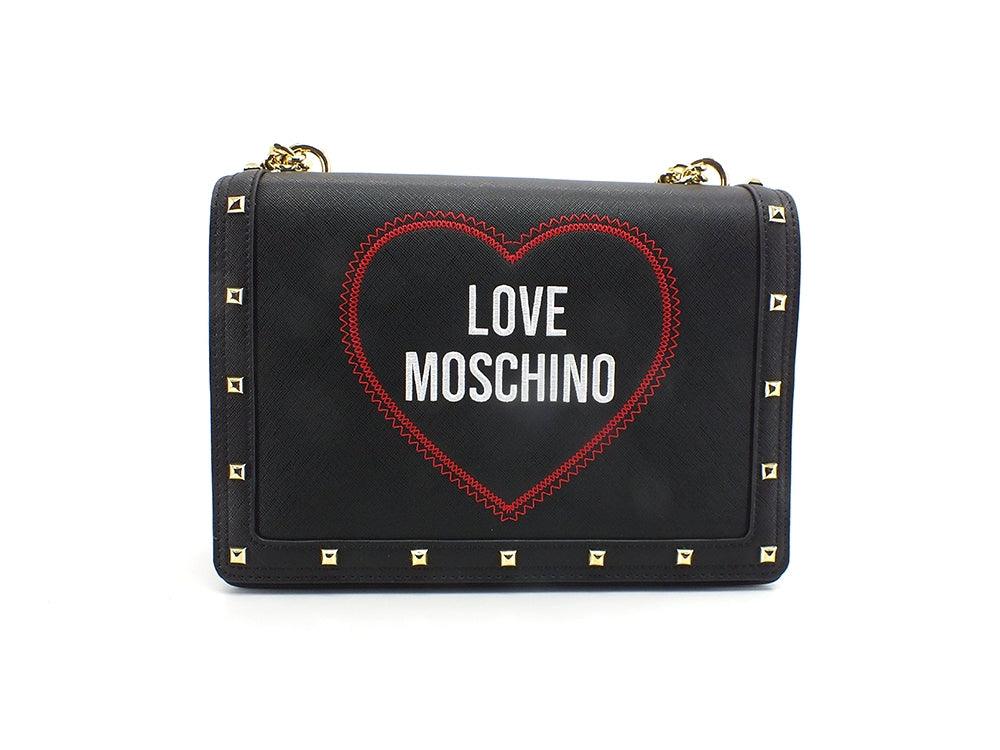 LOVE MOSCHINO Borsa Tracolla Cuore Borchie Nero JC4366PP0EKG0000 - Sandrini Calzature e Abbigliamento