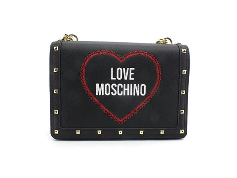 LOVE MOSCHINO Borsa Tracolla Cuore Borchie Nero JC4366PP0EKG0000 - Sandrini Calzature e Abbigliamento