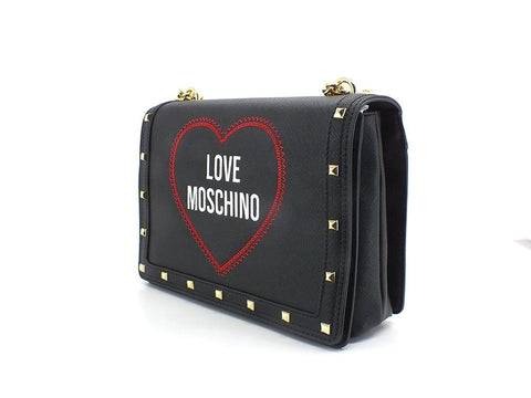 LOVE MOSCHINO Borsa Tracolla Cuore Borchie Nero JC4366PP0EKG0000 - Sandrini Calzature e Abbigliamento