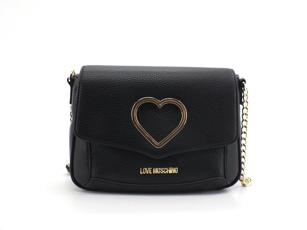 LOVE MOSCHINO Borsa Tracolla Cuore Nero JC4320PP0DKP100A - Sandrini Calzature e Abbigliamento