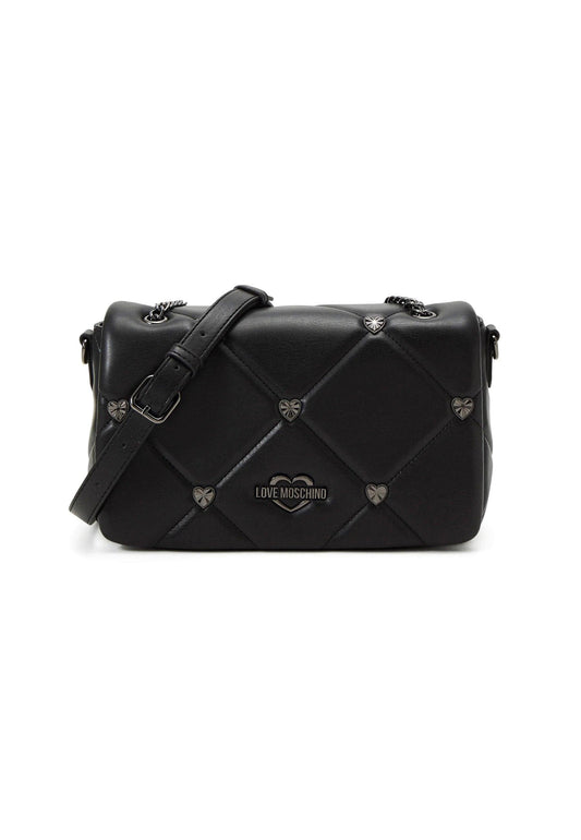 LOVE MOSCHINO Borsa Tracolla Cuori Nero Canna di Fucile JC4186PP0HLZ0000 - Sandrini Calzature e Abbigliamento