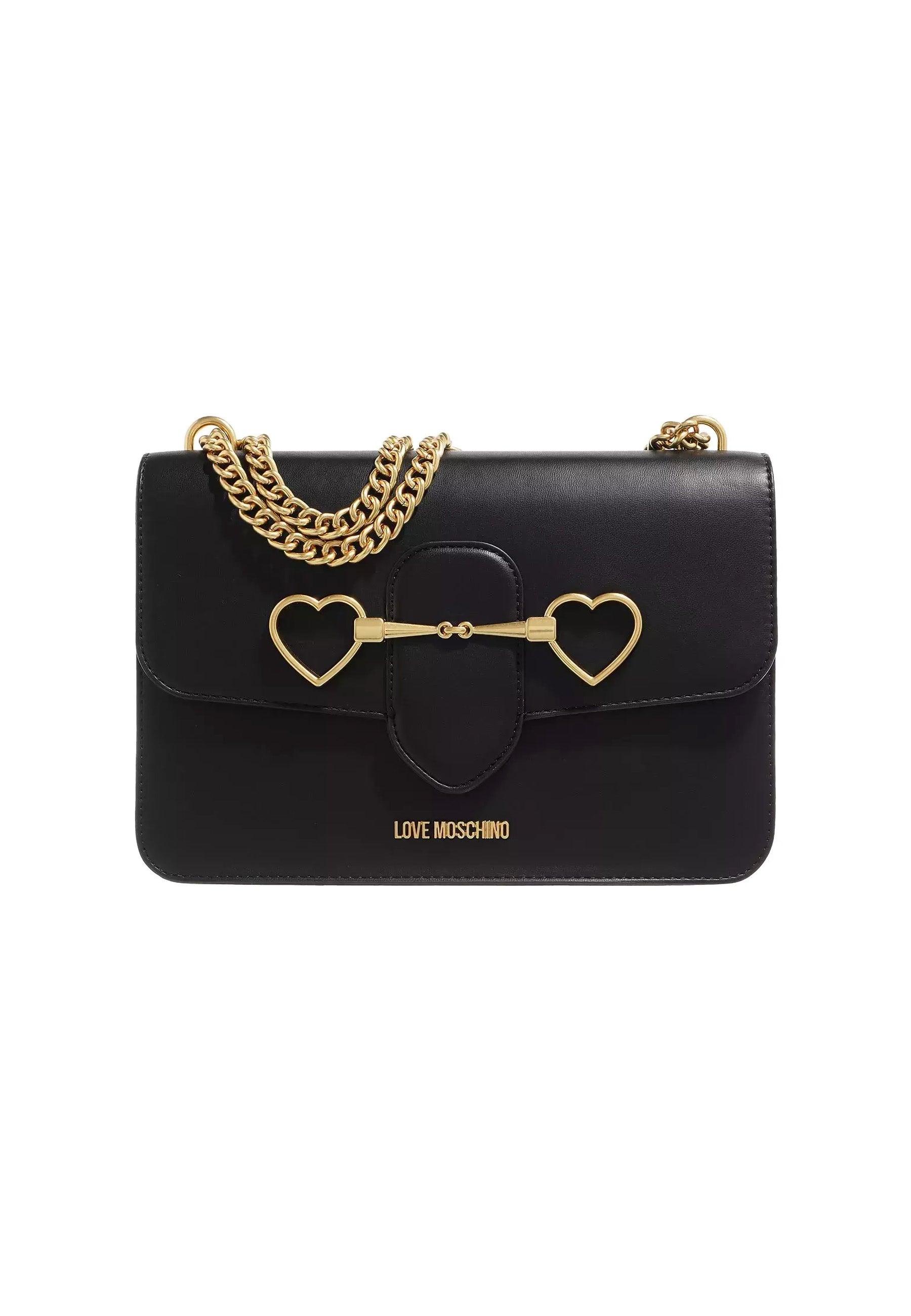 LOVE MOSCHINO Borsa Tracolla Cuori Nero JC4075PP1HLC0000 - Sandrini Calzature e Abbigliamento