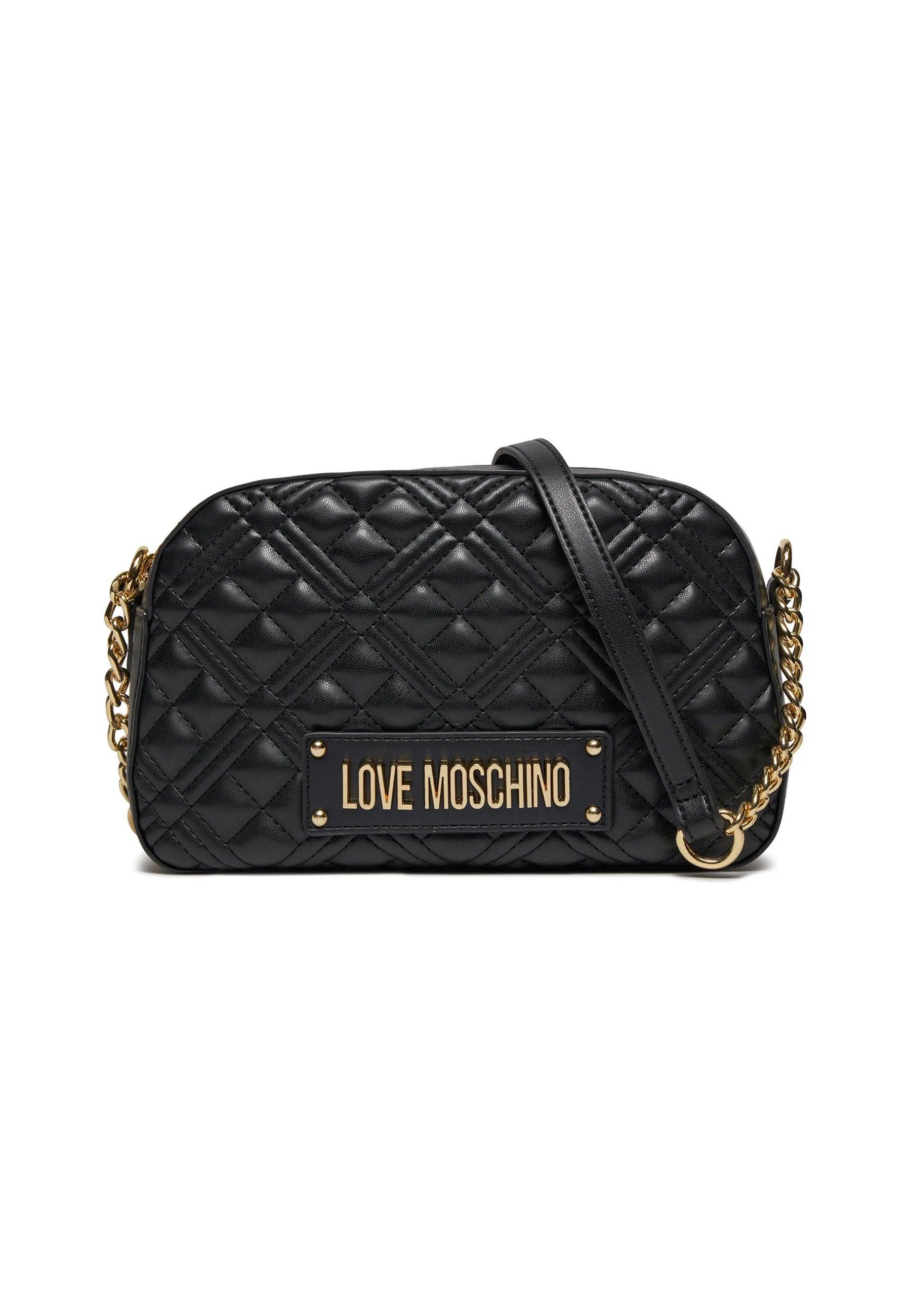 LOVE MOSCHINO Borsa Tracolla Donna Nero Gold JC4013PP1ILA0000 - Sandrini Calzature e Abbigliamento