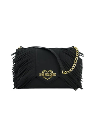 LOVE MOSCHINO Borsa Tracolla Frange Donna Nero JC4200PP1ILP0000 - Sandrini Calzature e Abbigliamento